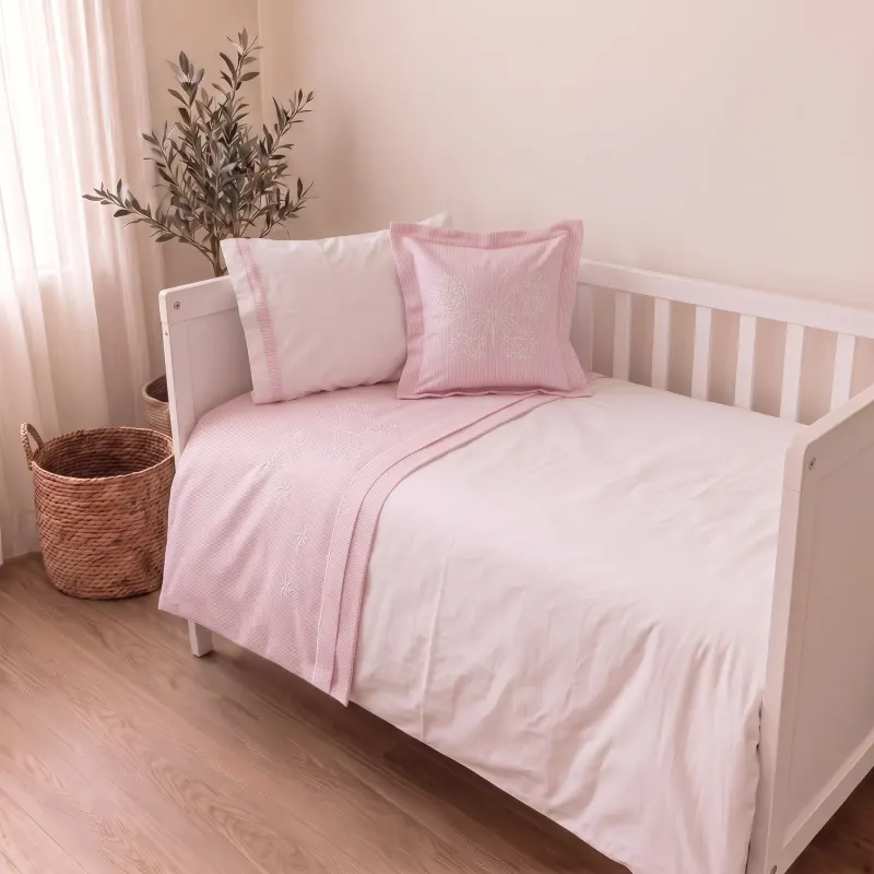 Butterfly Nakışlı Pamuk Nevresim Takımı - ikinci görünüm