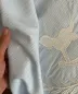 Lucky Colt Nakışlı Pamuk Nevresim Takımı — Mavi, kumaş dokusu yakın plan