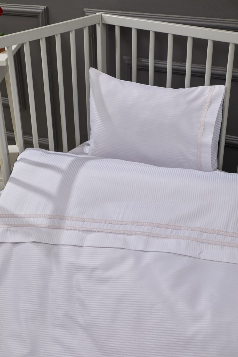 Elegant Çizgili Bambu Nevresim Takımı 3