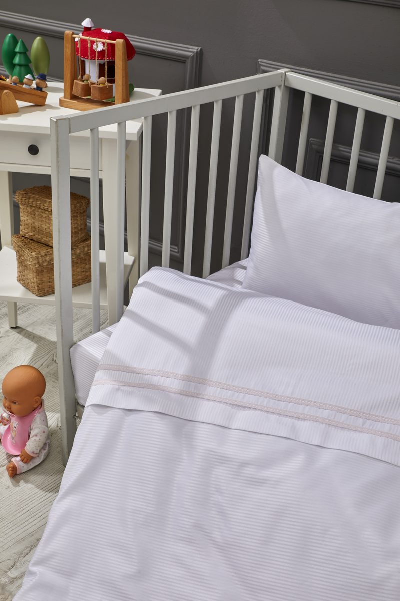 Elegant Çizgili Bambu Nevresim Takımı 4