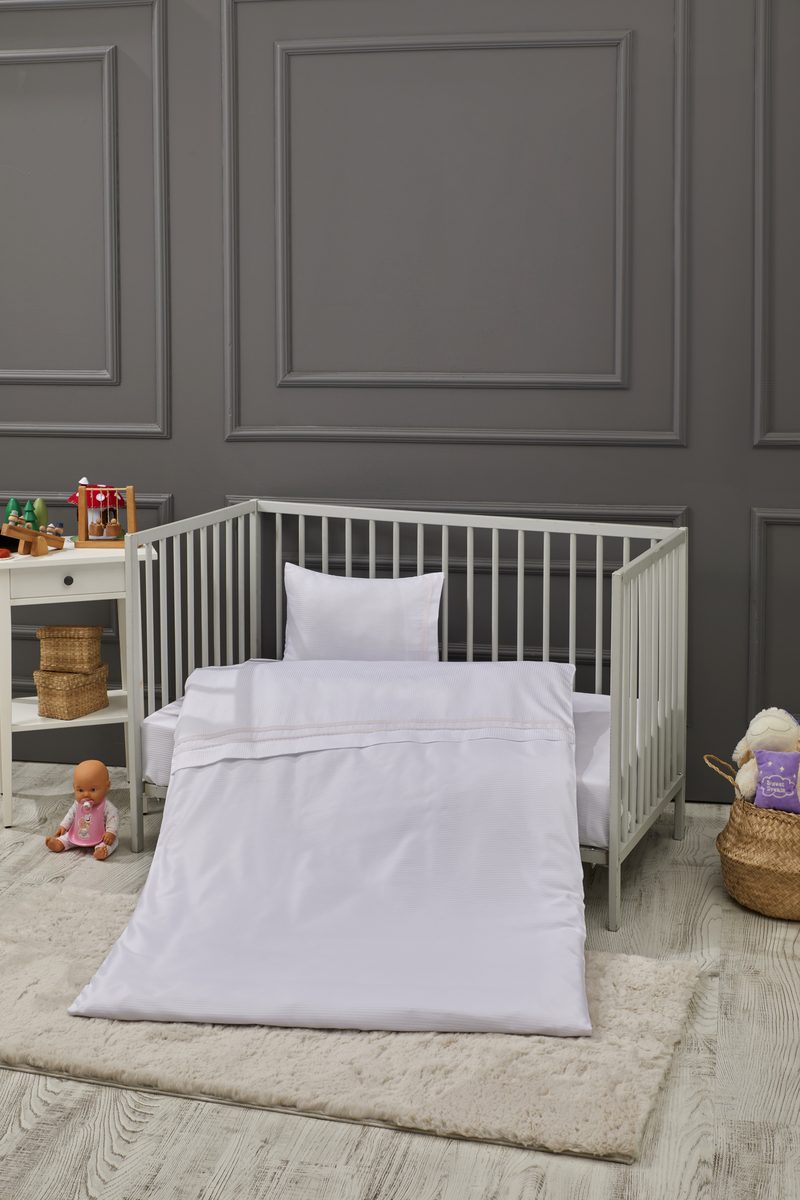 Elegant Çizgili Bambu Nevresim Takımı 5