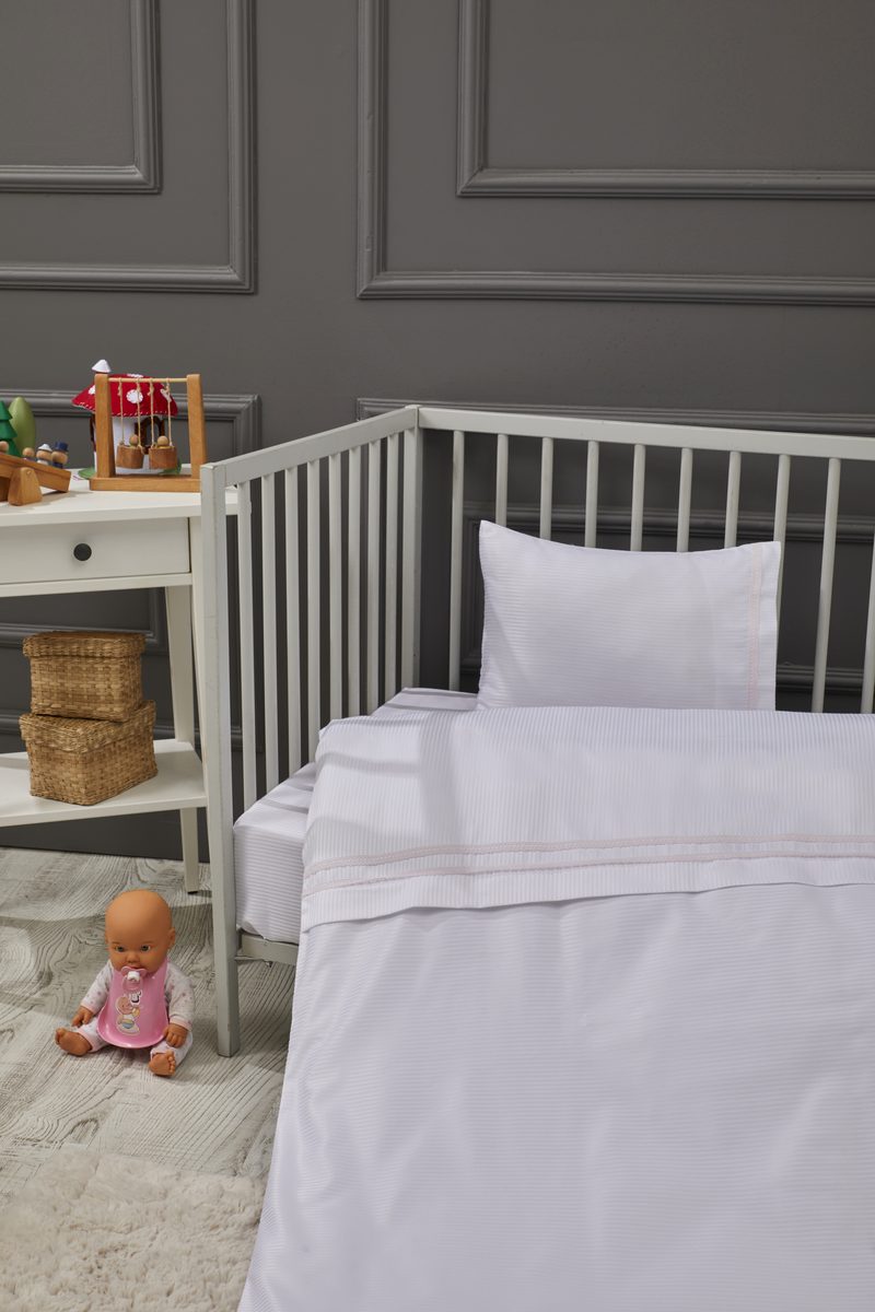 Elegant Çizgili Bambu Nevresim Takımı 6
