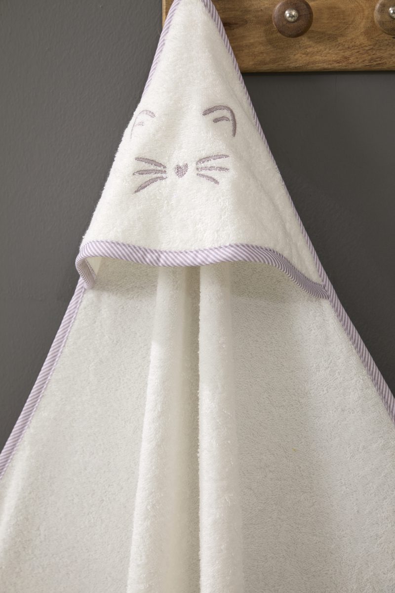 Kitty Nakışlı Bornoz Seti (1 Yaş) 5